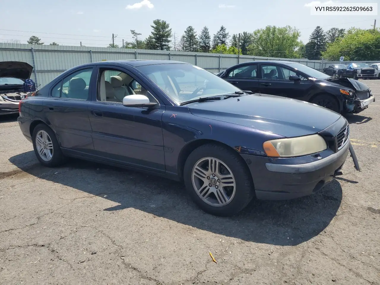 2006 Volvo S60 2.5T VIN: YV1RS592262509663 Lot: 60874315