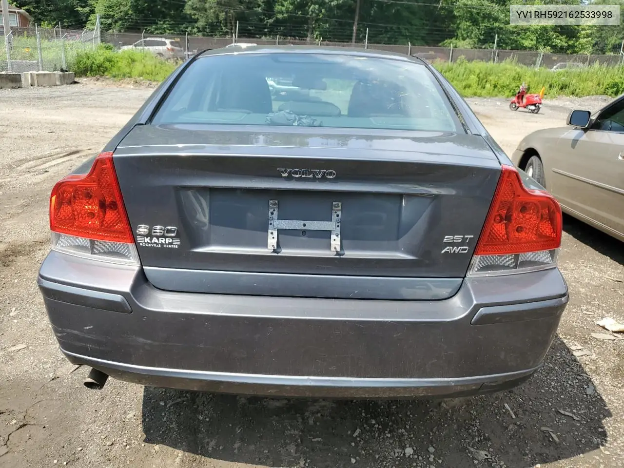 2006 Volvo S60 2.5T VIN: YV1RH592162533998 Lot: 62658185
