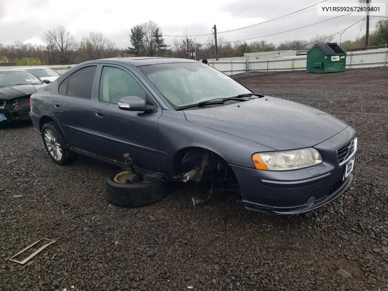 2007 Volvo S60 2.5T VIN: YV1RS592672639401 Lot: 52855135