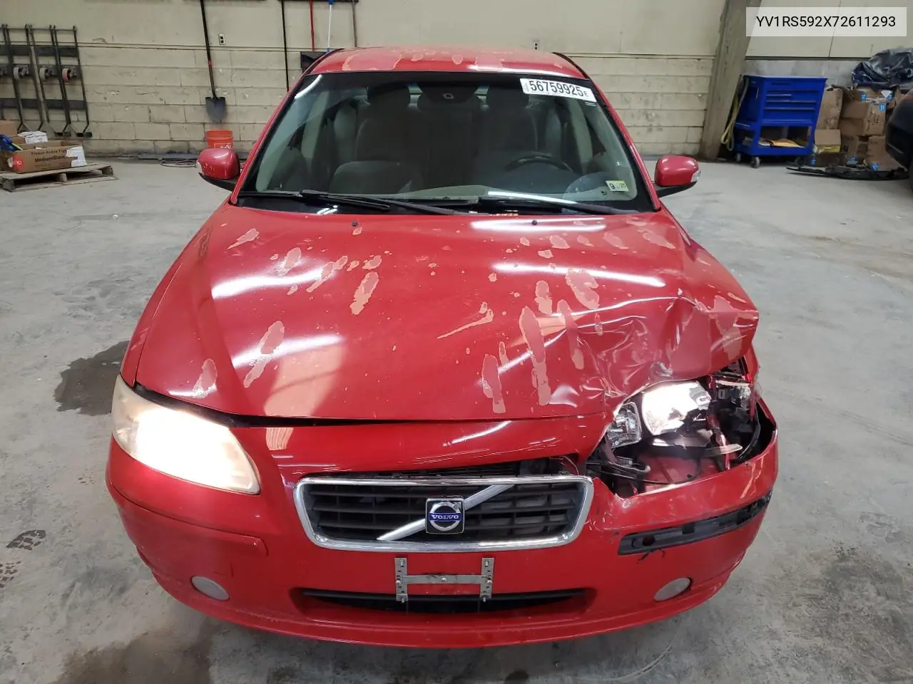 2007 Volvo S60 2.5T VIN: YV1RS592X72611293 Lot: 56759925