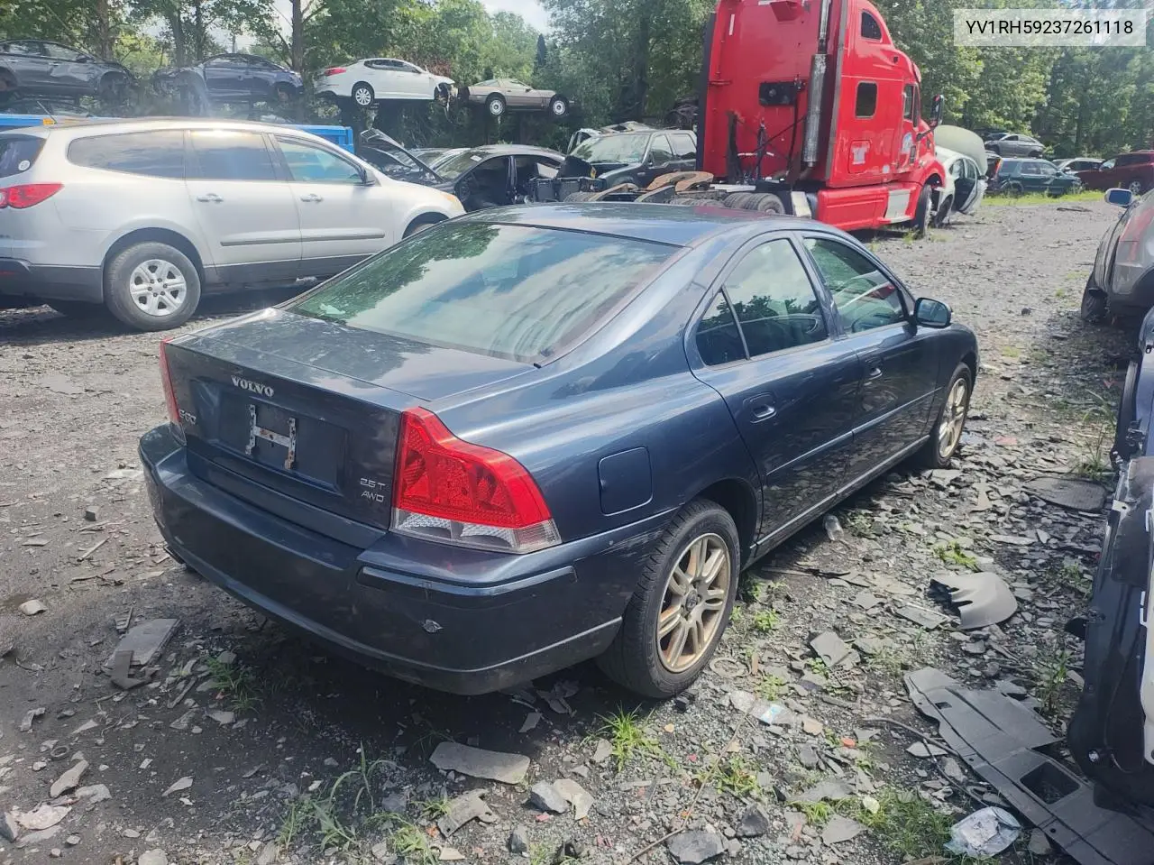 2007 Volvo S60 2.5T VIN: YV1RH59237261118 Lot: 64994945