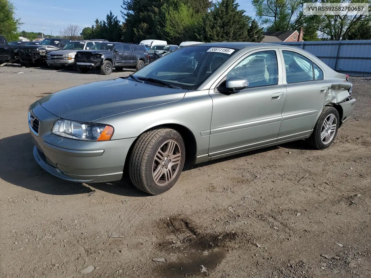 yv1rs592582700657 YV1RS592582700657 2008 Volvo S60 2.5T