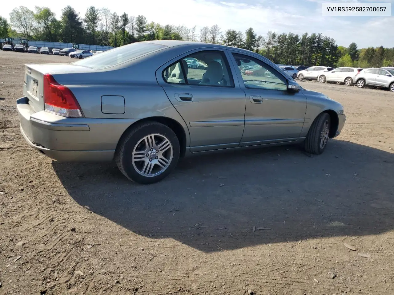yv1rs592582700657 YV1RS592582700657 2008 Volvo S60 2.5T