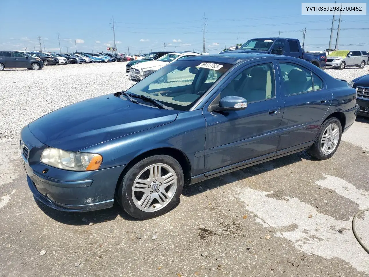 2008 Volvo S60 2.5T VIN: YV1RS592982700452 Lot: 56177105