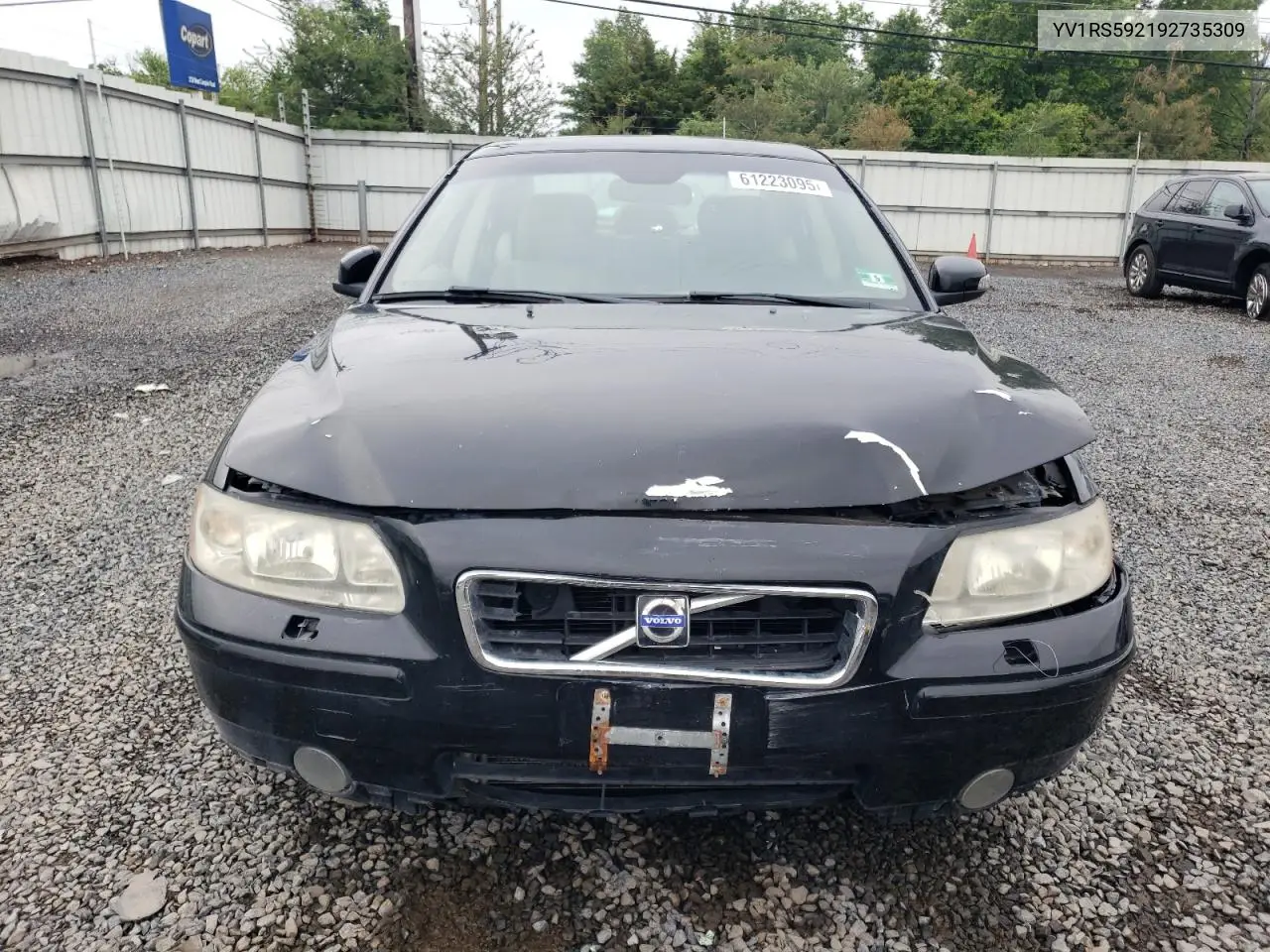 2009 Volvo S60 2.5T VIN: YV1RS592192735309 Lot: 61223095