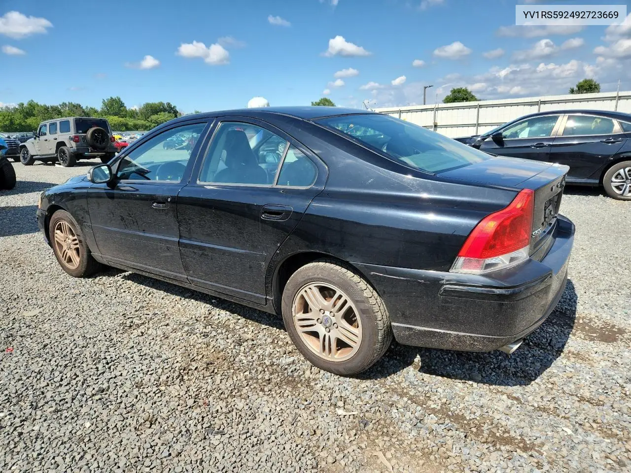 2009 Volvo S60 2.5T VIN: YV1RS592492723669 Lot: 64369765