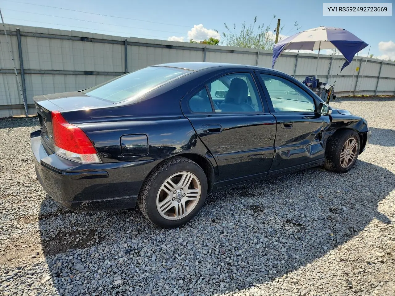 2009 Volvo S60 2.5T VIN: YV1RS592492723669 Lot: 64369765