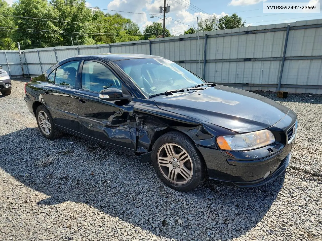 2009 Volvo S60 2.5T VIN: YV1RS592492723669 Lot: 64369765
