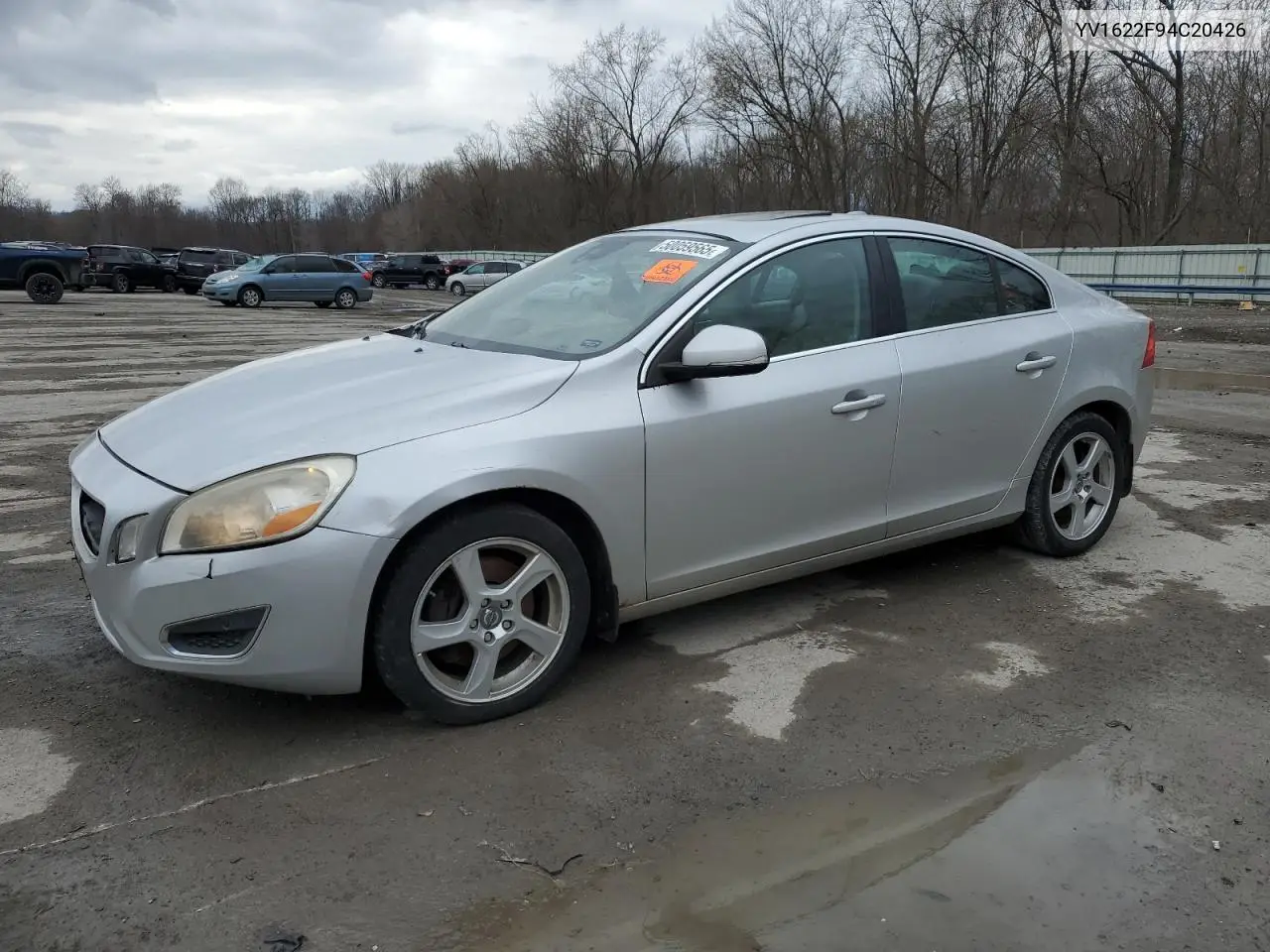 2012 Volvo S60 T5 VIN: YV1622FS4C2042666 Lot: 50059565