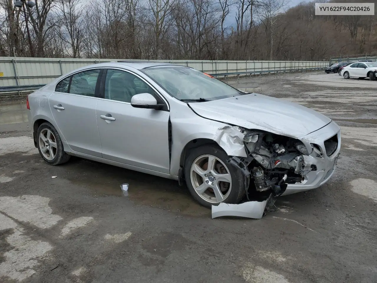 2012 Volvo S60 T5 VIN: YV1622FS4C2042666 Lot: 50059565