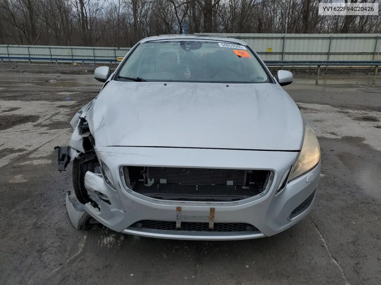 2012 Volvo S60 T5 VIN: YV1622FS4C2042666 Lot: 50059565