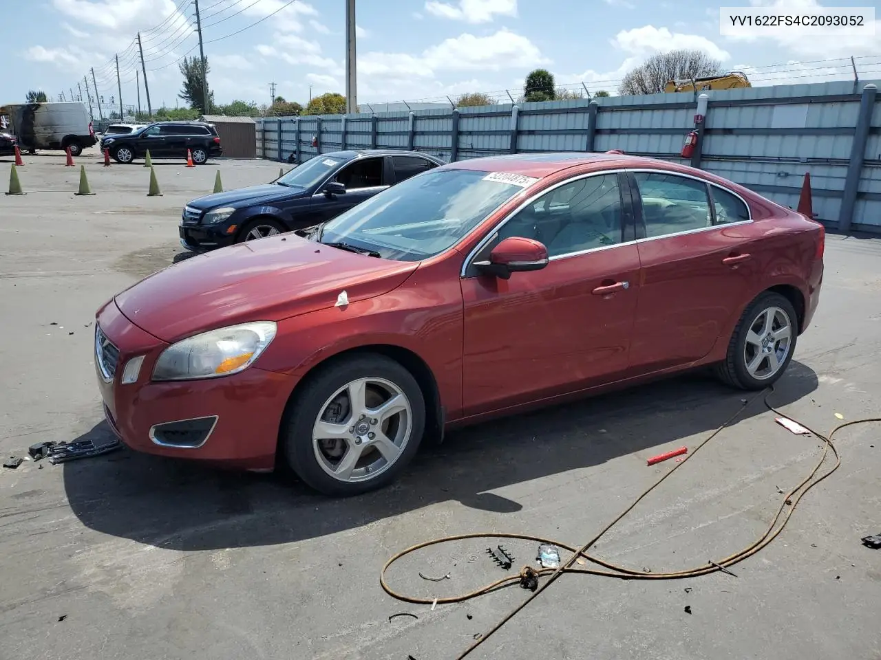 2012 Volvo S60 T5 VIN: YV1622FS4C2093052 Lot: 52204875