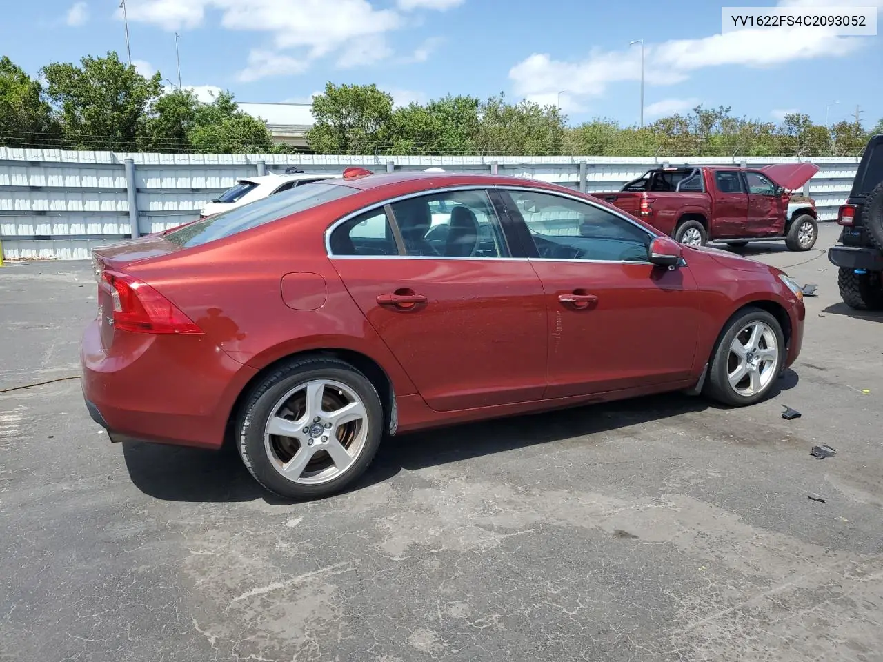 2012 Volvo S60 T5 VIN: YV1622FS4C2093052 Lot: 52204875