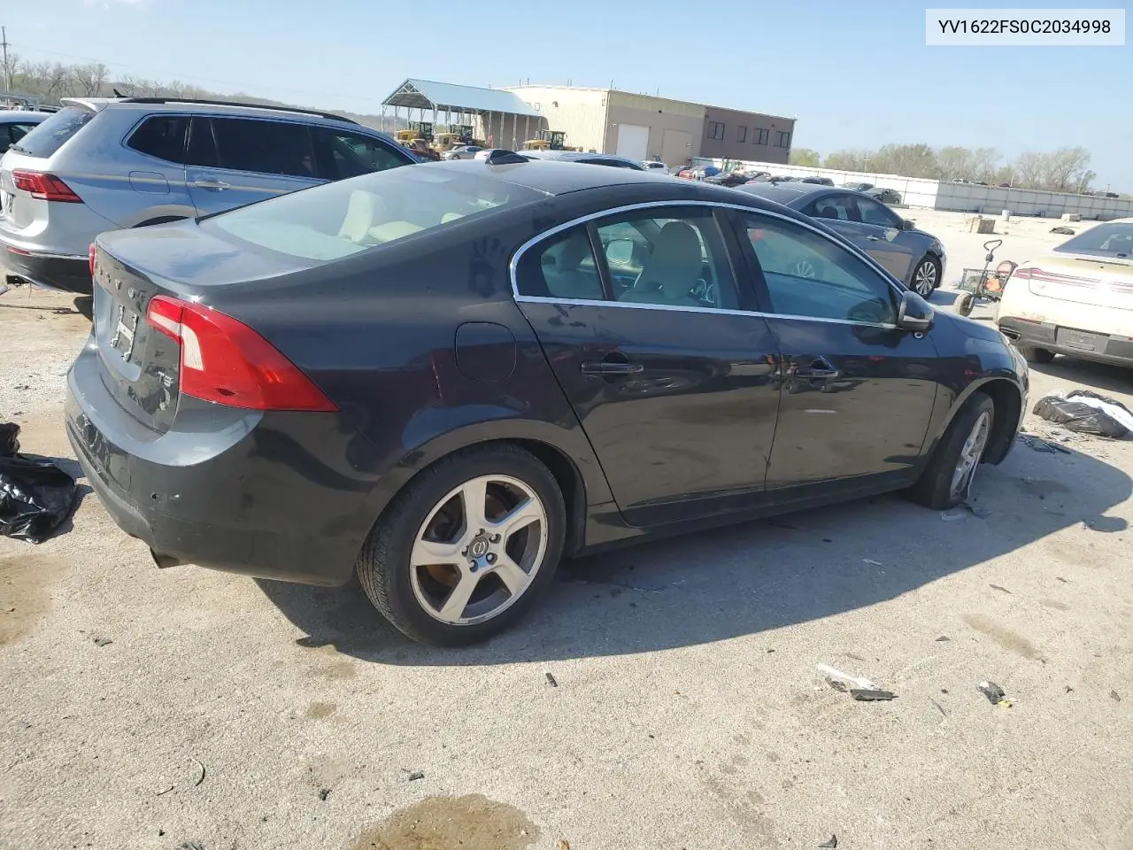 2012 Volvo S60 T5 VIN: YV1622FS0C2034998 Lot: 52811325