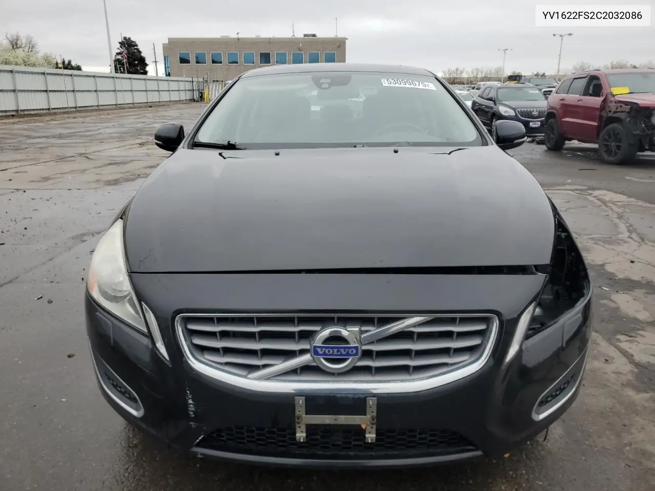 2012 Volvo S60 T5 VIN: YV1622FS2C2032086 Lot: 53099675