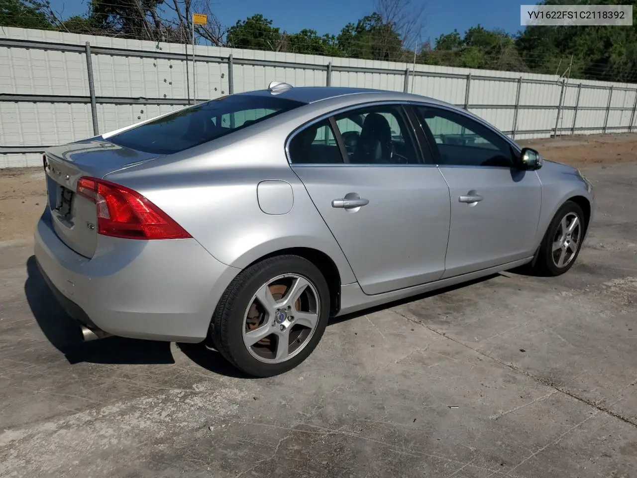 2012 Volvo S60 T5 VIN: YV1622FS1C2118392 Lot: 56508745
