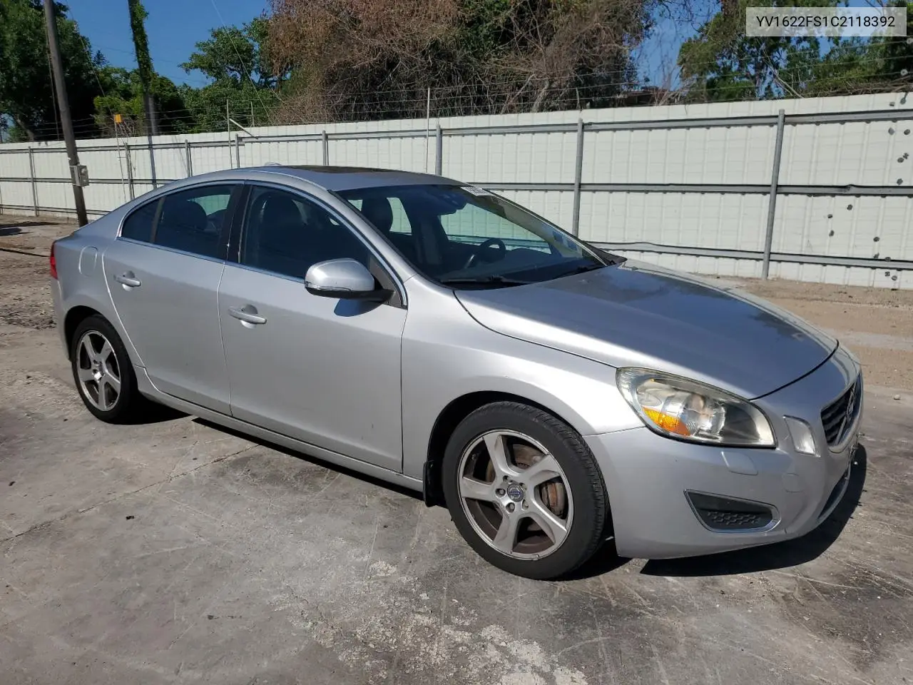 2012 Volvo S60 T5 VIN: YV1622FS1C2118392 Lot: 56508745