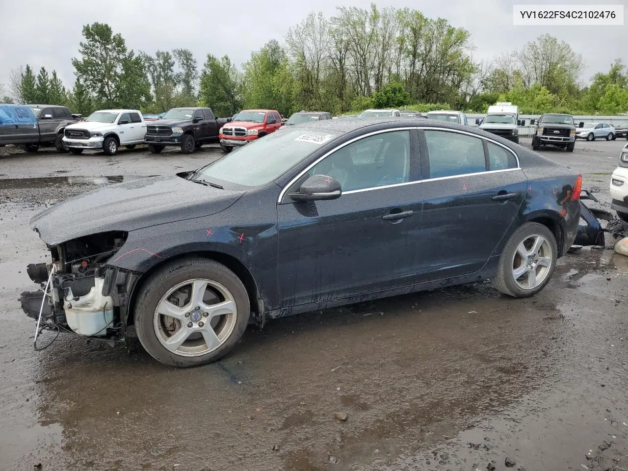 2012 Volvo S60 T5 VIN: YV1622FS4C2102476 Lot: 56527485