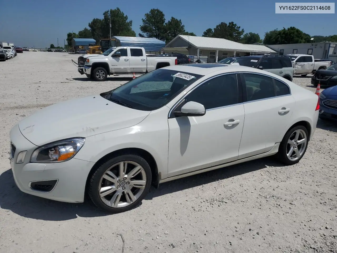 2012 Volvo S60 T5 VIN: YV1622FS0C2114608 Lot: 56623435