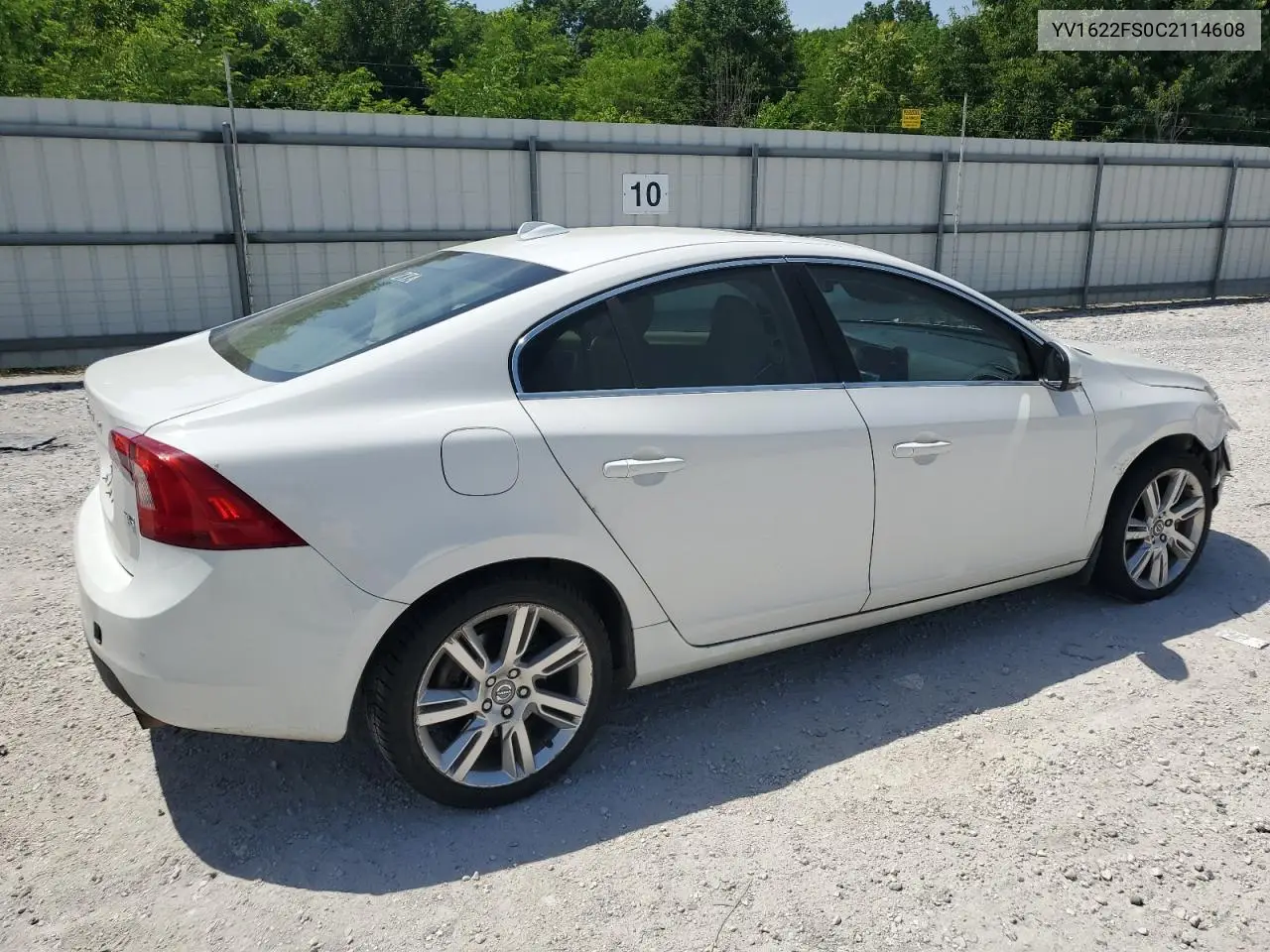 2012 Volvo S60 T5 VIN: YV1622FS0C2114608 Lot: 56623435