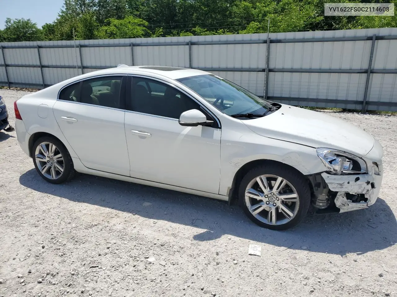 2012 Volvo S60 T5 VIN: YV1622FS0C2114608 Lot: 56623435