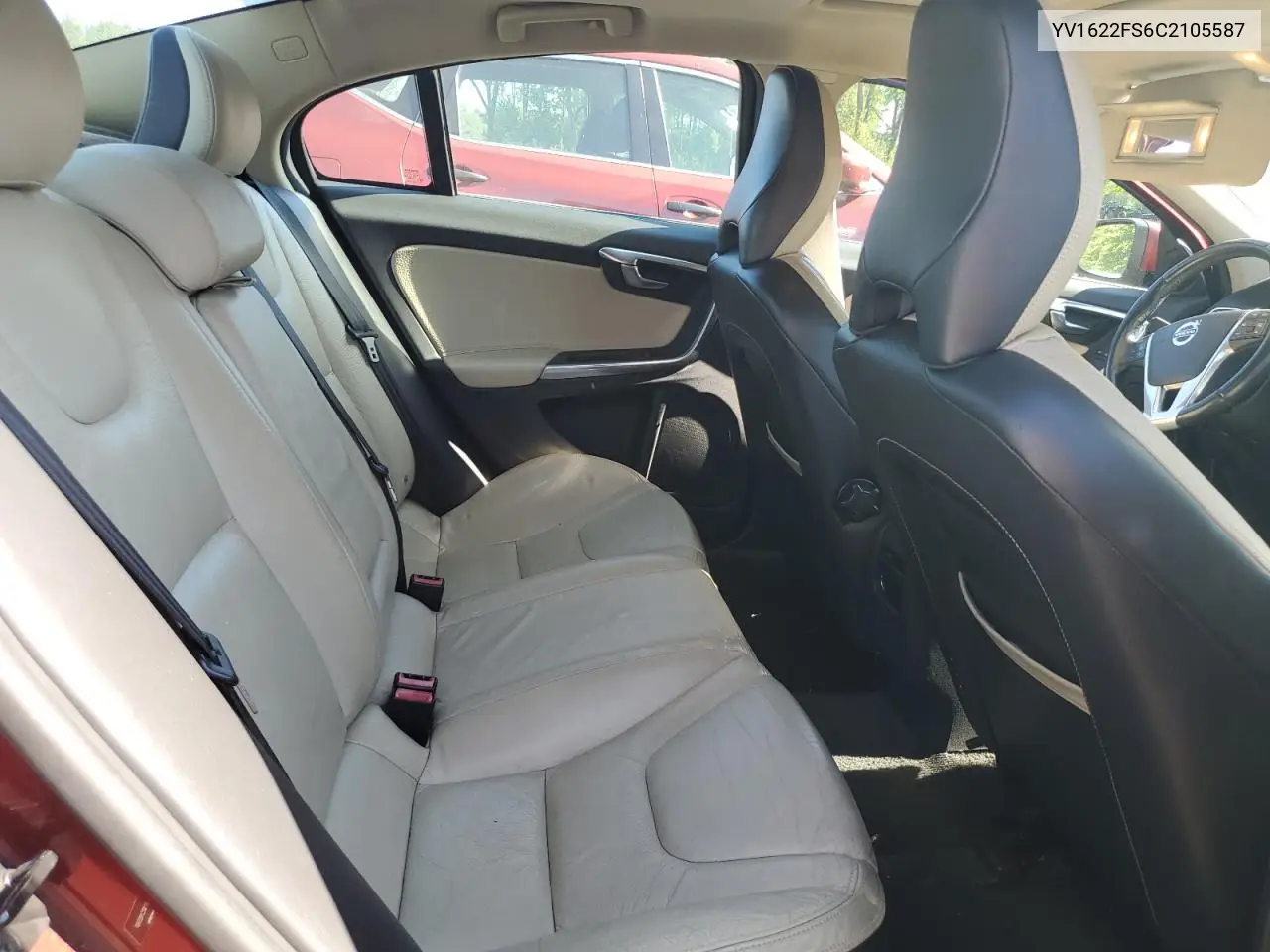 2012 Volvo S60 T5 VIN: YV1622FS6C2105587 Lot: 61008135