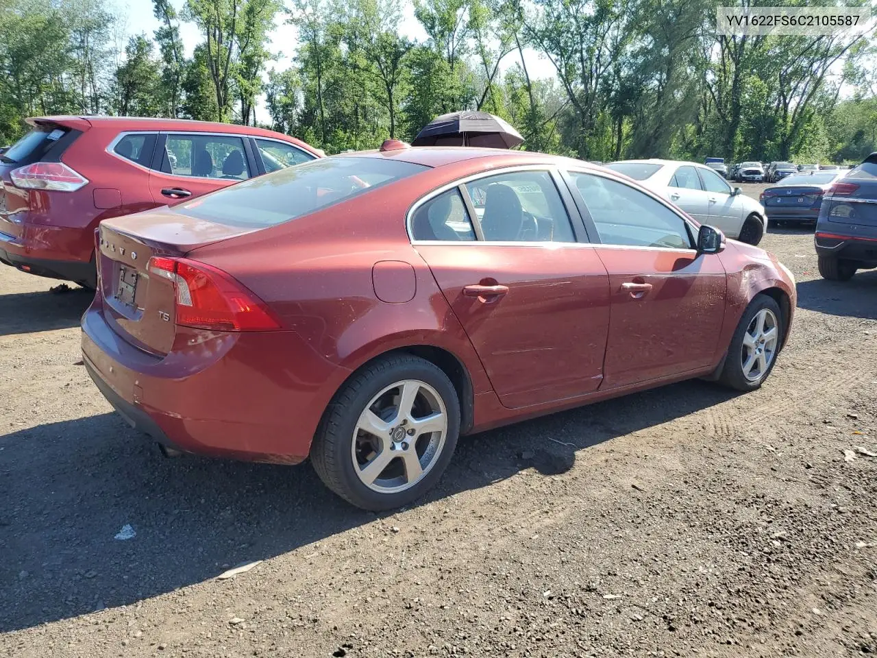 2012 Volvo S60 T5 VIN: YV1622FS6C2105587 Lot: 61008135