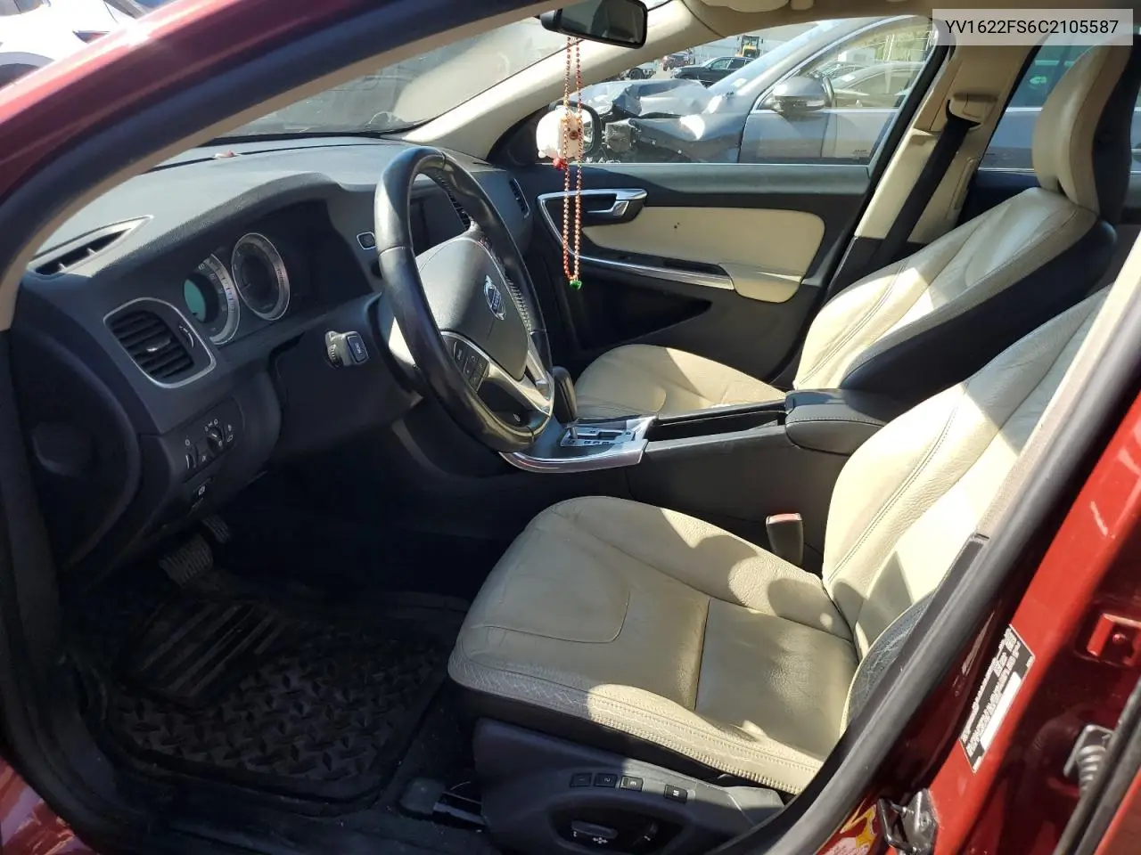 2012 Volvo S60 T5 VIN: YV1622FS6C2105587 Lot: 61008135