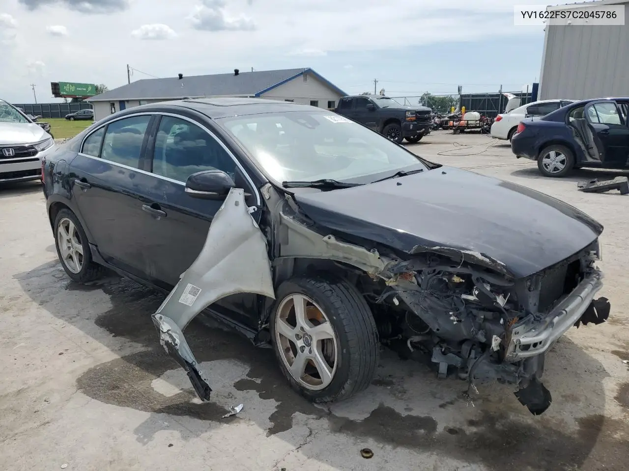 2012 Volvo S60 T5 VIN: YV1622FS7C2045786 Lot: 62177595
