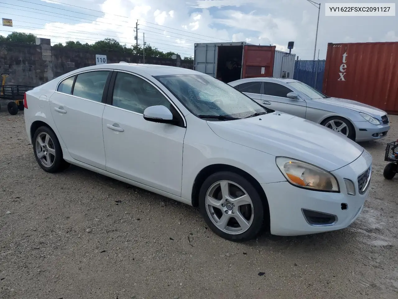 2012 Volvo S60 T5 VIN: YV1622FSXC2091127 Lot: 62269555