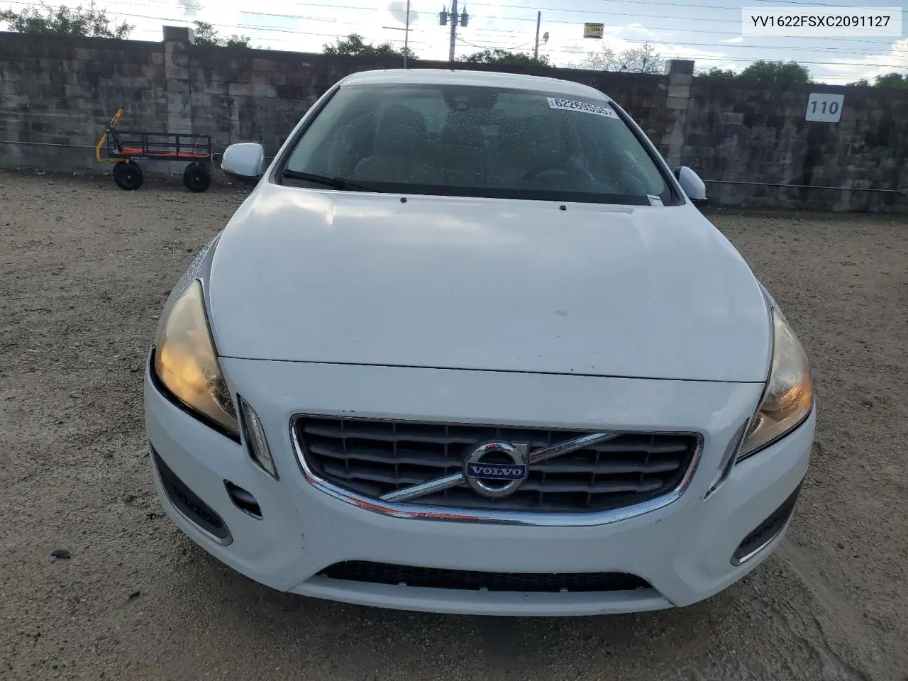 2012 Volvo S60 T5 VIN: YV1622FSXC2091127 Lot: 62269555