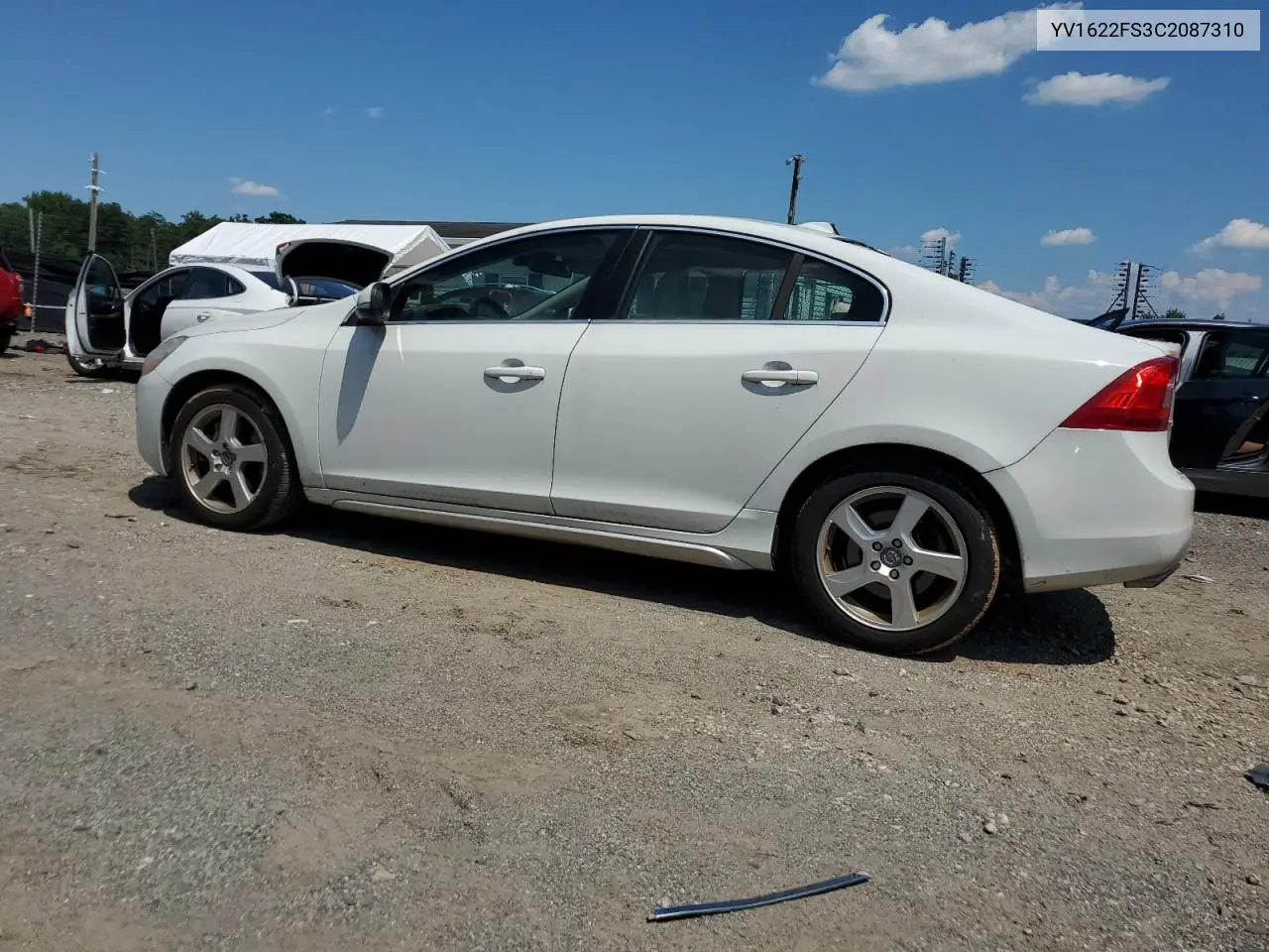 2012 Volvo S60 T5 VIN: YV1622FS3C2087310 Lot: 62550925