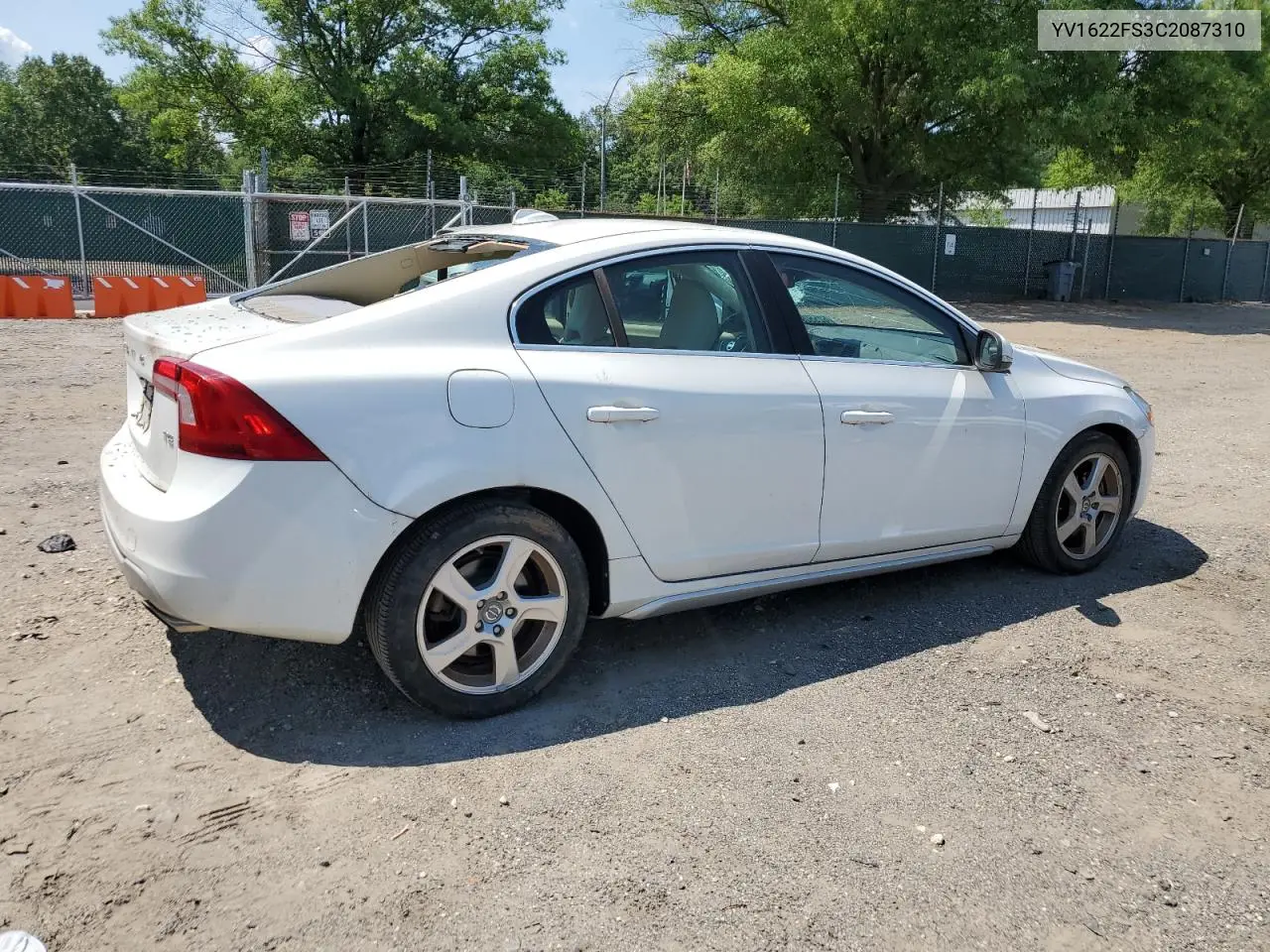 2012 Volvo S60 T5 VIN: YV1622FS3C2087310 Lot: 62550925