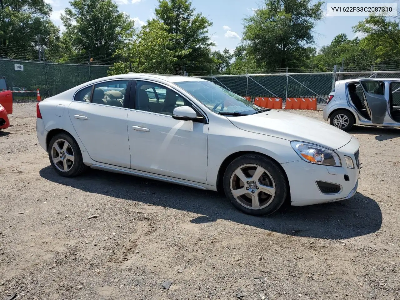 2012 Volvo S60 T5 VIN: YV1622FS3C2087310 Lot: 62550925