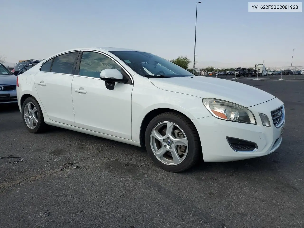 2012 Volvo S60 T5 VIN: YV1622FS0C2081920 Lot: 62650135