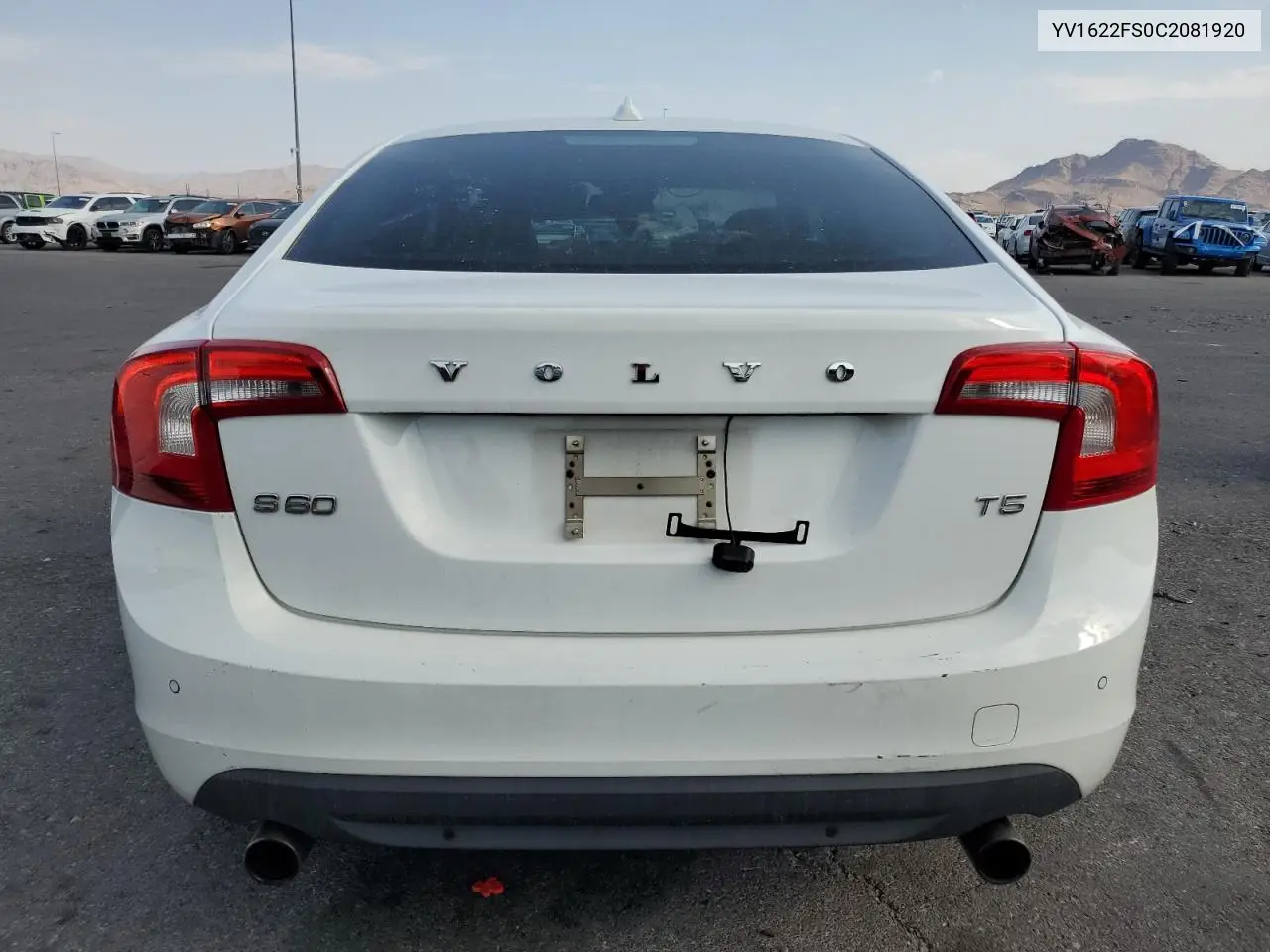 2012 Volvo S60 T5 VIN: YV1622FS0C2081920 Lot: 62650135