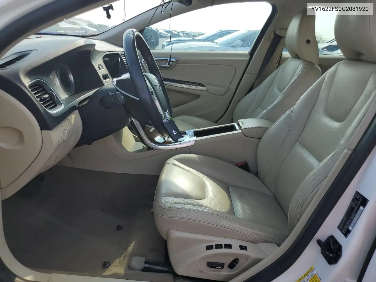 2012 Volvo S60 T5 VIN: YV1622FS0C2081920 Lot: 62650135