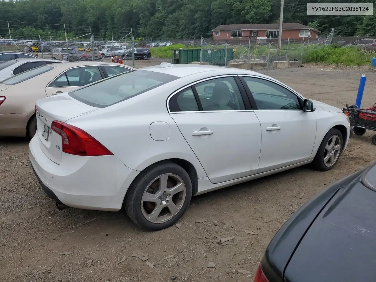 2012 Volvo S60 T5 VIN: YV1622FS3C2038124 Lot: 62677745