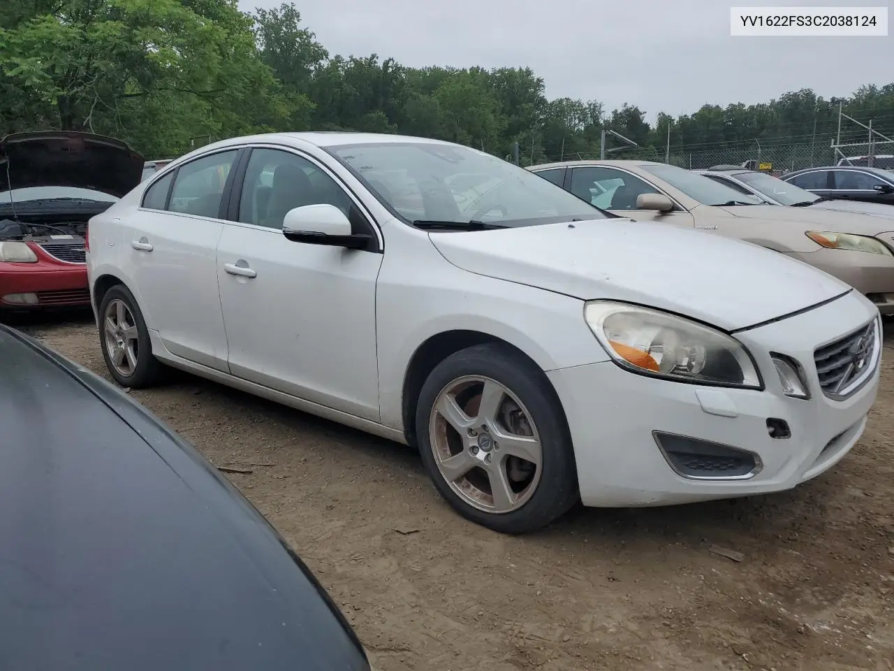 2012 Volvo S60 T5 VIN: YV1622FS3C2038124 Lot: 62677745