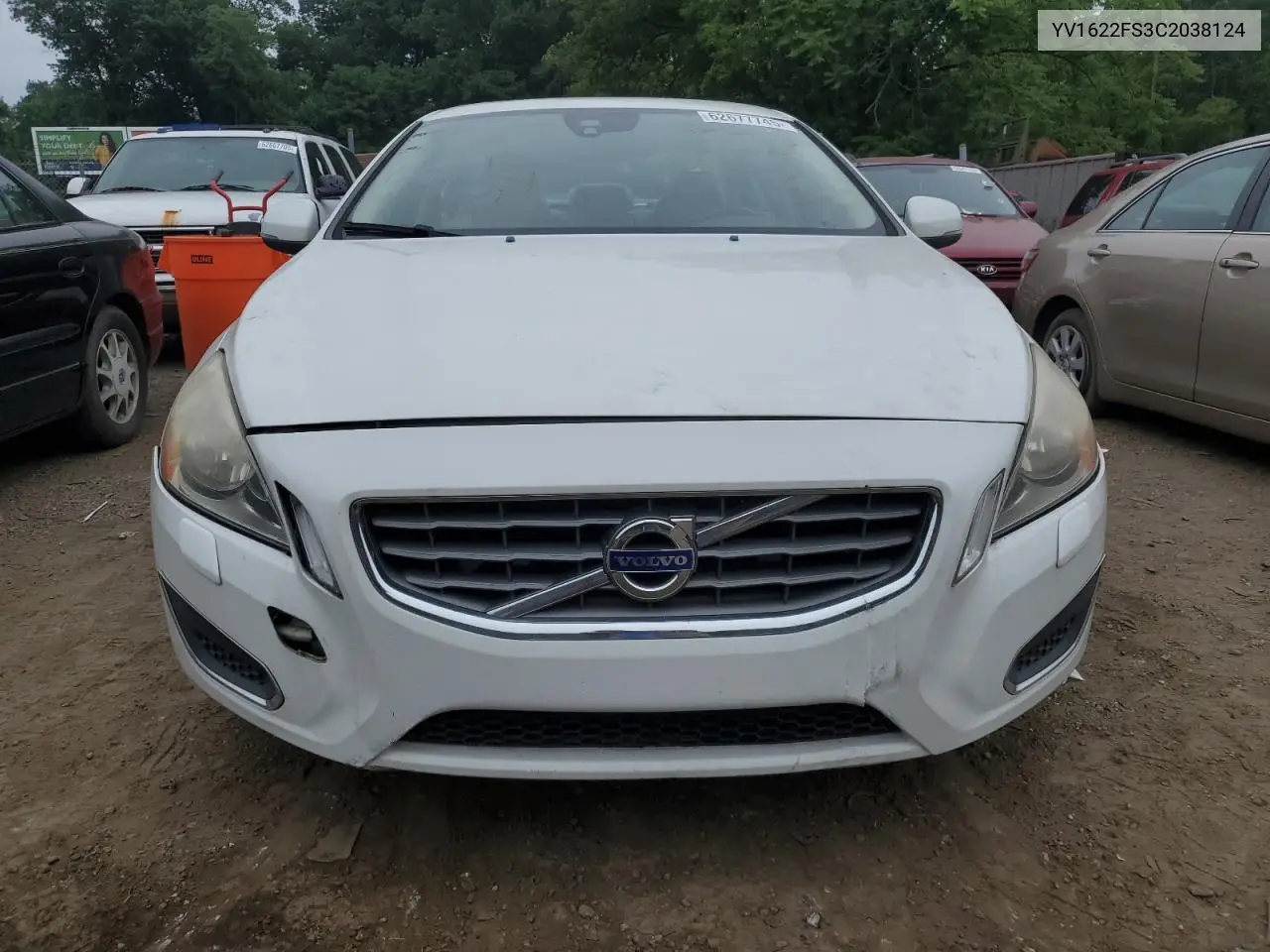 2012 Volvo S60 T5 VIN: YV1622FS3C2038124 Lot: 62677745