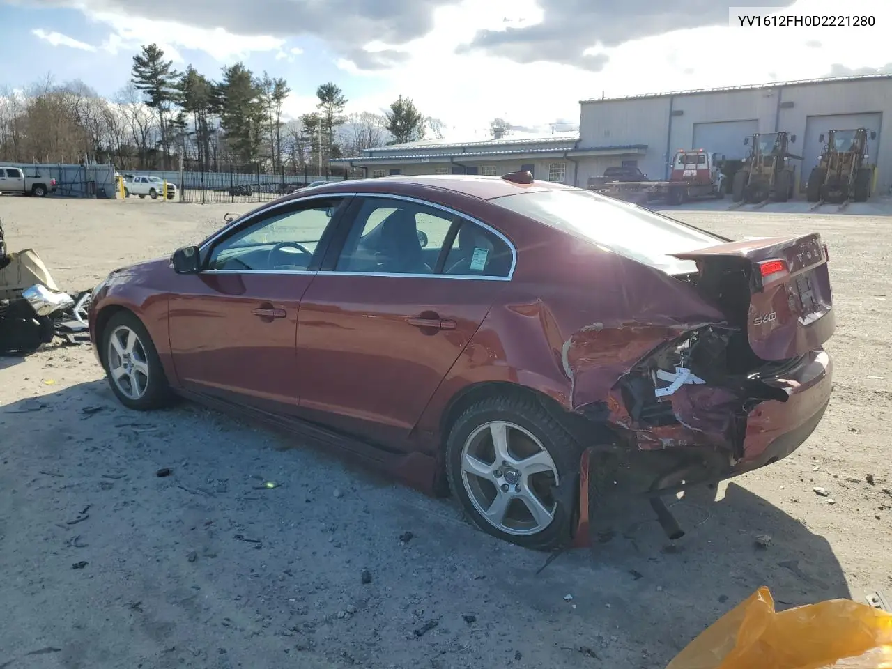 2013 Volvo S60 T5 VIN: YV1612FH0D2221280 Lot: 47861035