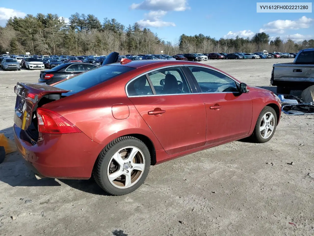2013 Volvo S60 T5 VIN: YV1612FH0D2221280 Lot: 47861035