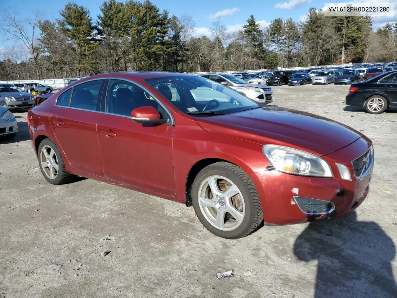 2013 Volvo S60 T5 VIN: YV1612FH0D2221280 Lot: 47861035