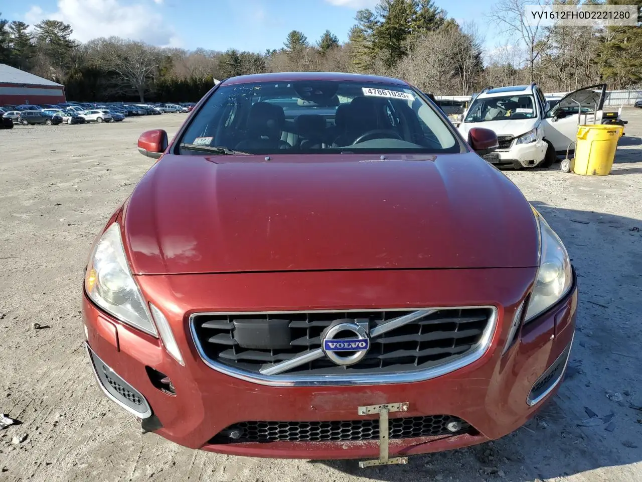 2013 Volvo S60 T5 VIN: YV1612FH0D2221280 Lot: 47861035