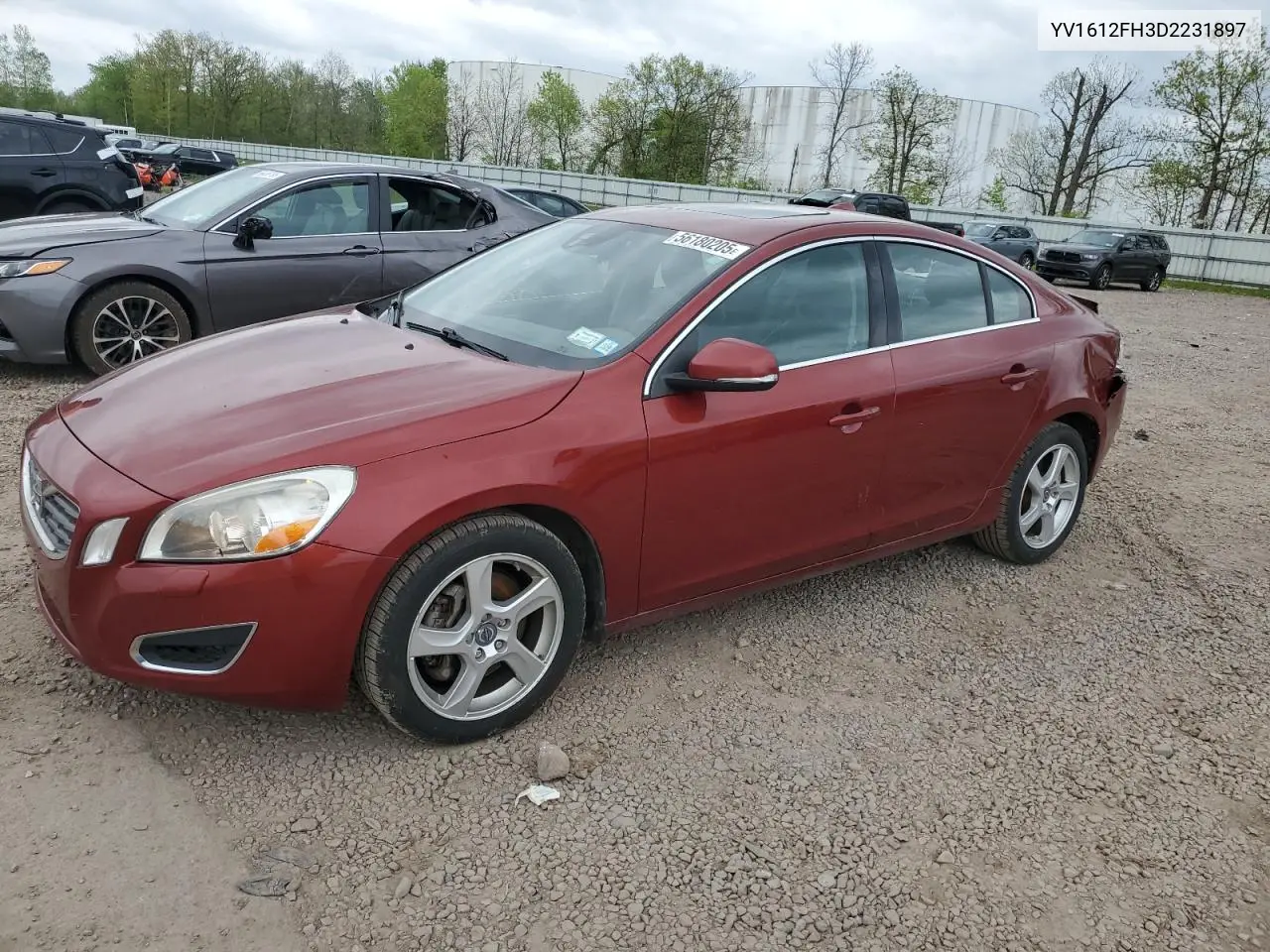2013 Volvo S60 T5 VIN: YV1612FH3D2231897 Lot: 56180205