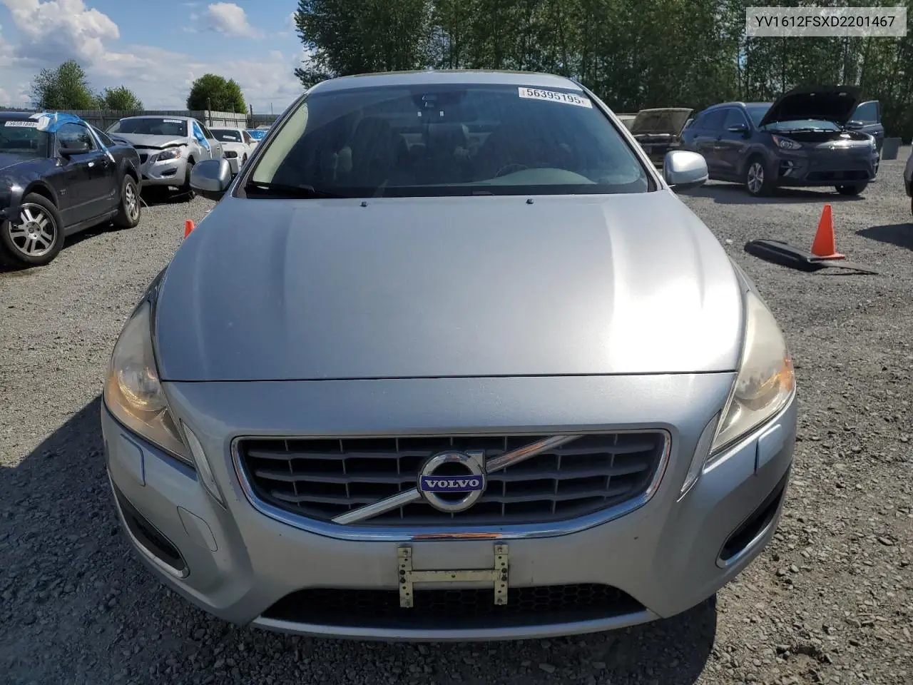 2013 Volvo S60 T5 VIN: YV1612FSXD2201467 Lot: 56395195