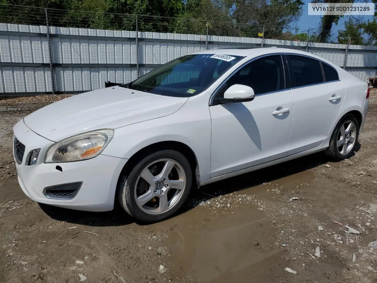 2013 Volvo S60 T5 VIN: YV1612FS0D1231289 Lot: 56496065