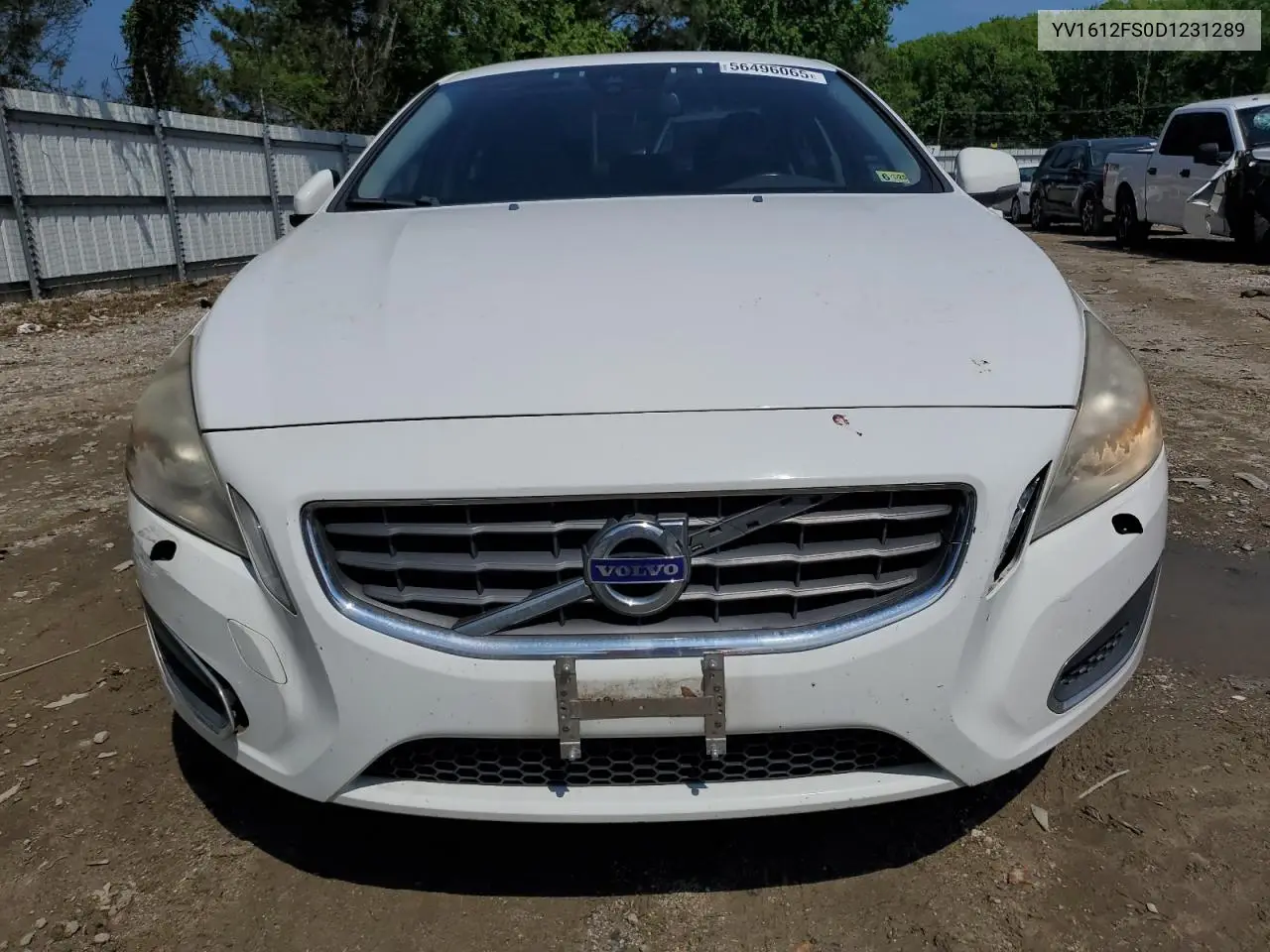 2013 Volvo S60 T5 VIN: YV1612FS0D1231289 Lot: 56496065