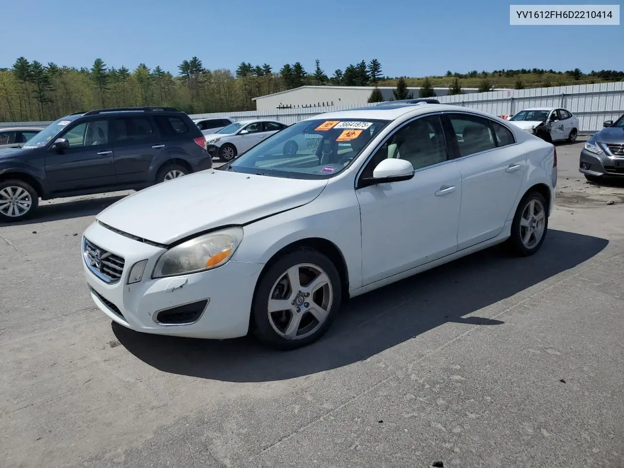 2013 Volvo S60 T5 VIN: YV1612FH6D2210414 Lot: 56641975