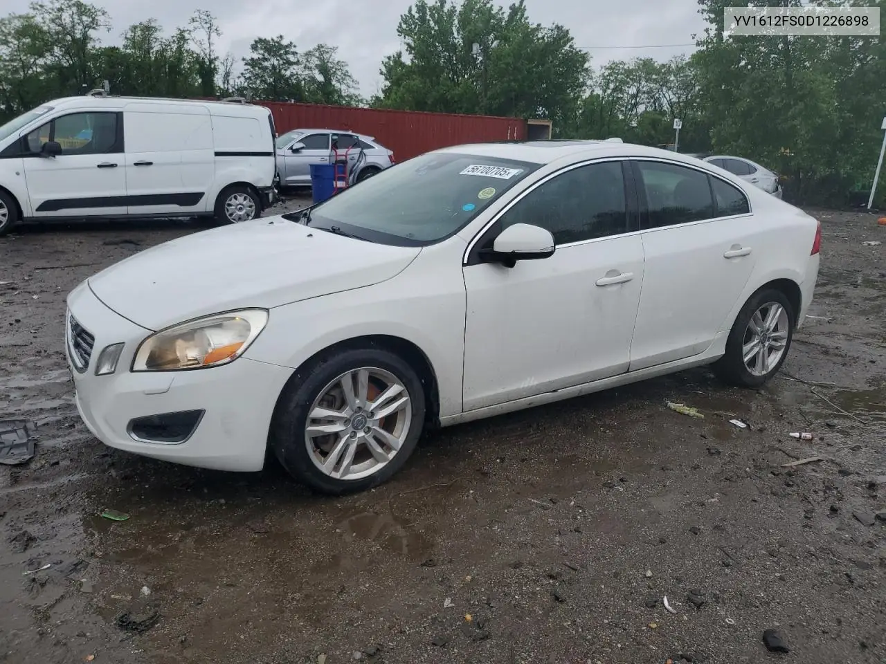 2013 Volvo S60 T5 VIN: YV1612FS0D1226898 Lot: 56700705
